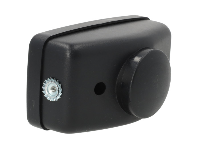 Scheinwerfer Eckig 142mm Schwarz GUIA mit Gelbes glas